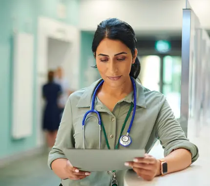 IMG Doctor Woman Reading File 16X9