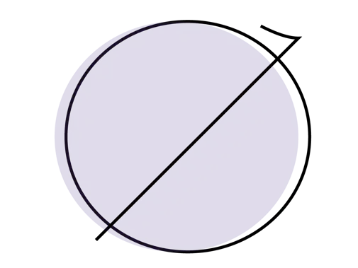 Discrimination crossed out circle illustration
