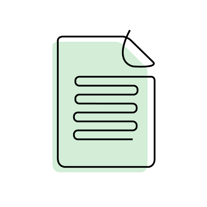 generic green document article illustration